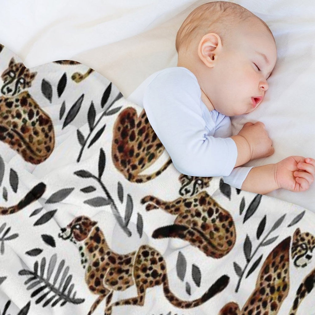 Cheetah Collection – Mocha & Black Palette Lightweight Throw Blanket