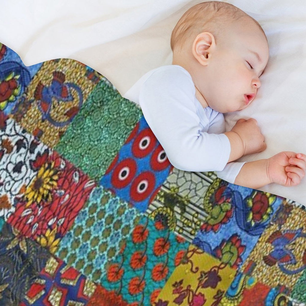 Patch Work Premium Throw Blanket