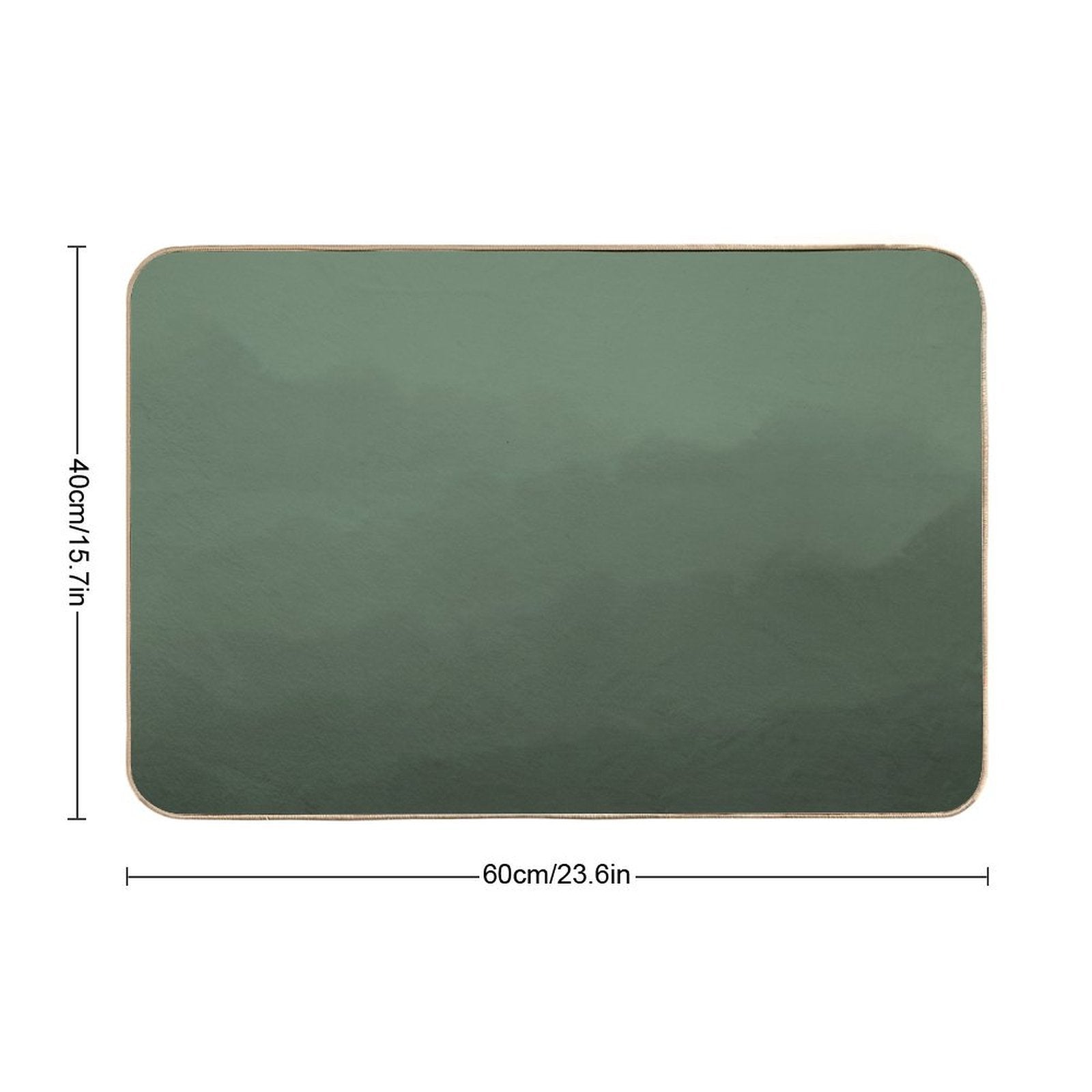 Sage Green Watercolor Ombre Pattern  Stain-Proof Bath Mat