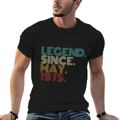 50 Years Old Legend Since May 1975 50th Birthday  Soft T-Shirt