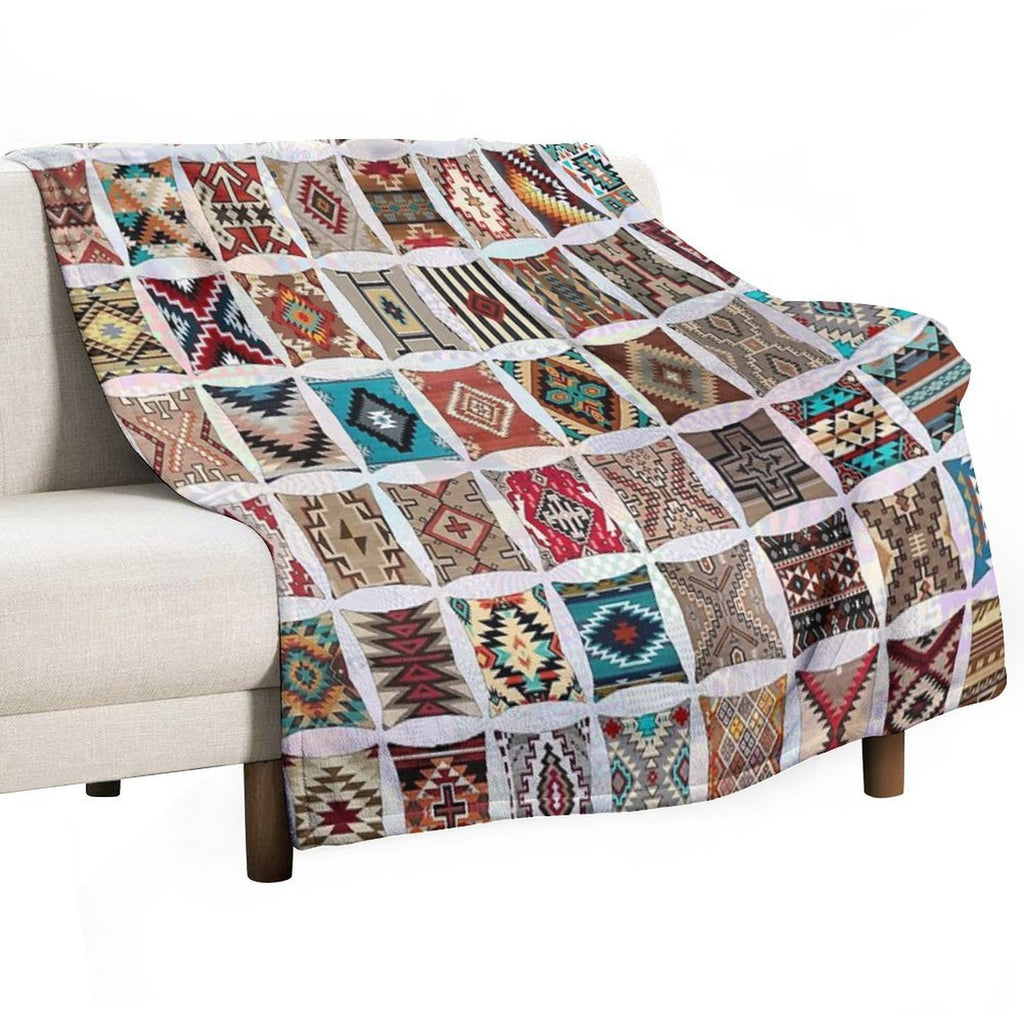 Navajo Pillows Lightweight Throw Blanket