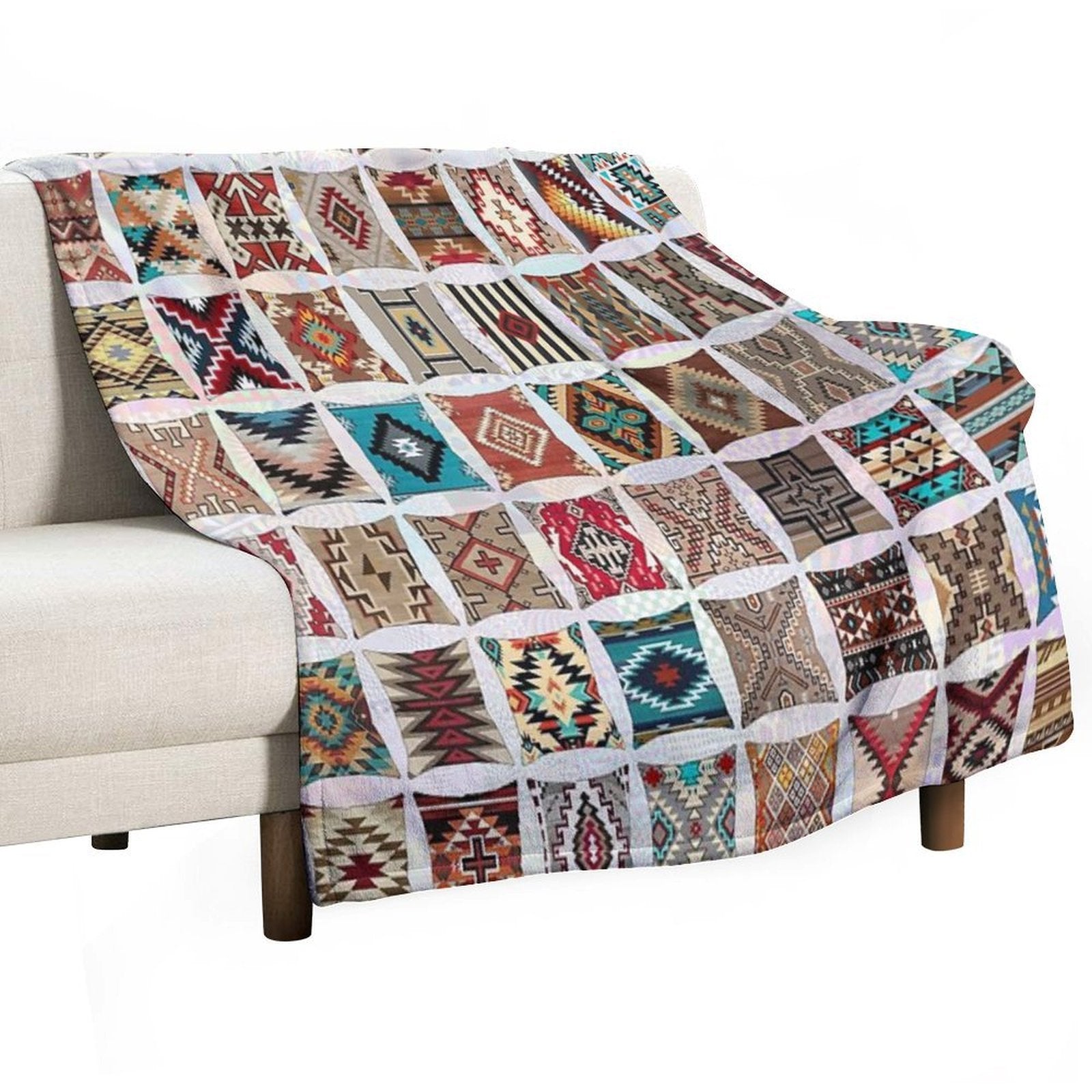 Navajo Pillows Lightweight Throw Blanket