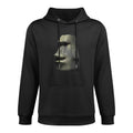 Moai Head Moyai Funny Stone Meme Adjustable Hood Hoodie