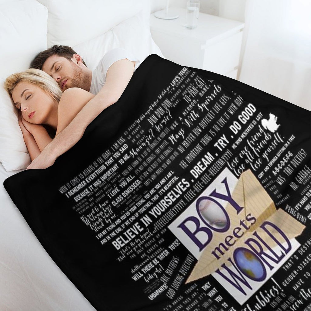 Boy Meets World Memorable Quotes Lightweight Throw Blanket