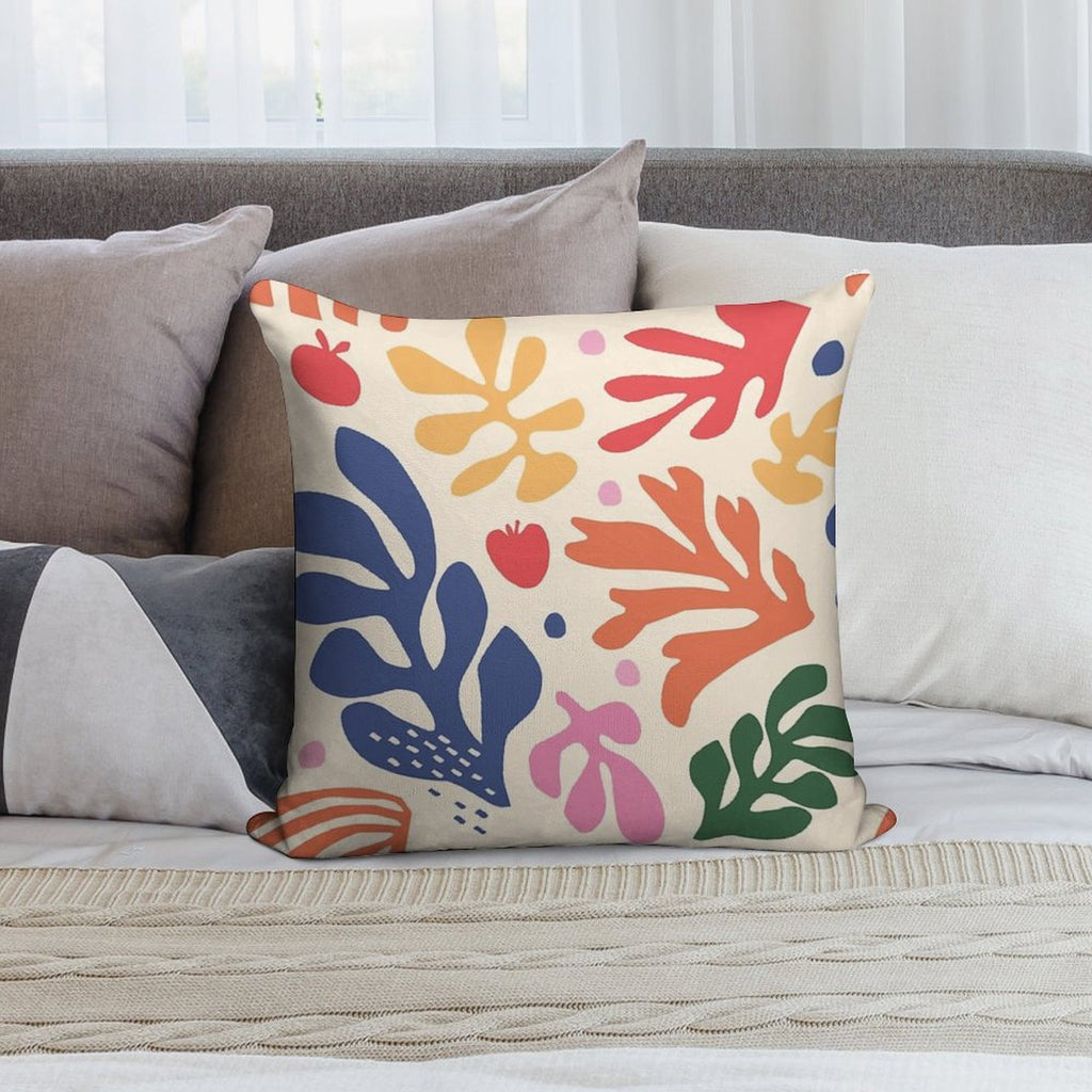 Matisse Flowers Art Soft Durable Construction Throw Pillow