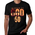 Blessed By God For 50 Years 50th Birthday Religious Theme  Stretchy T-Shirt