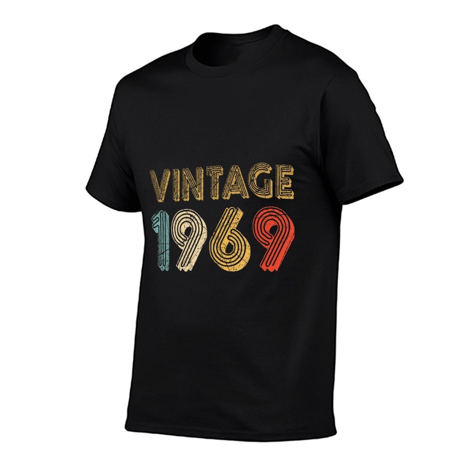50th Birthday Gift Vintage 1969 for Men And Woman  Rolled Sleeves T-Shirt