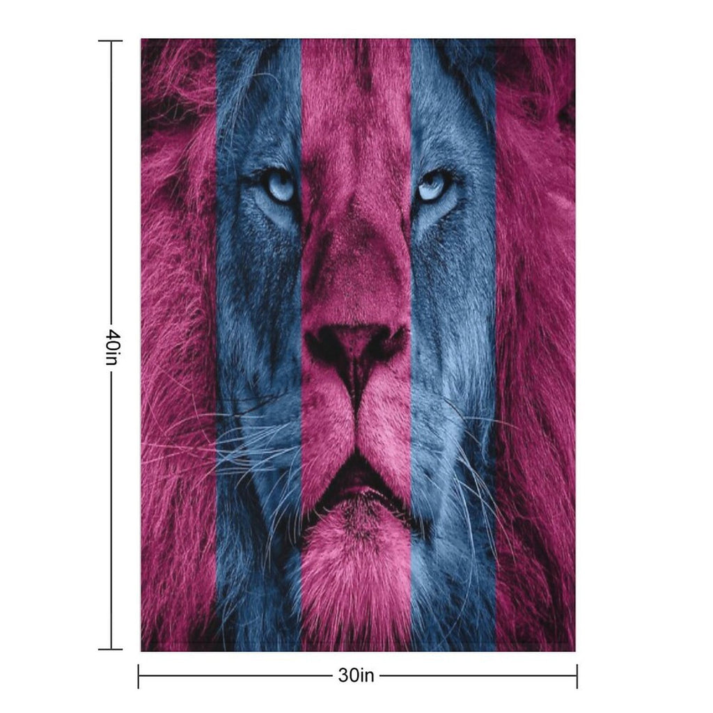 Aston Villa Lion Shrink-resistant Throw Blanket