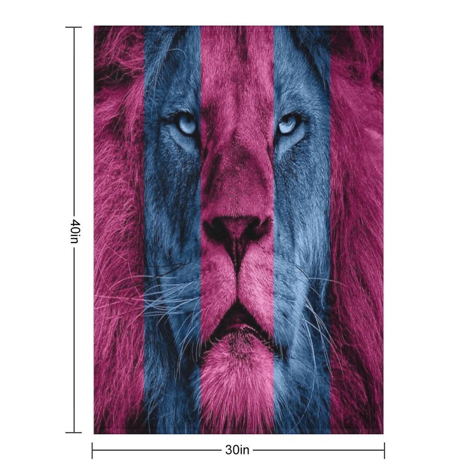 Aston Villa Lion Shrink-resistant Throw Blanket