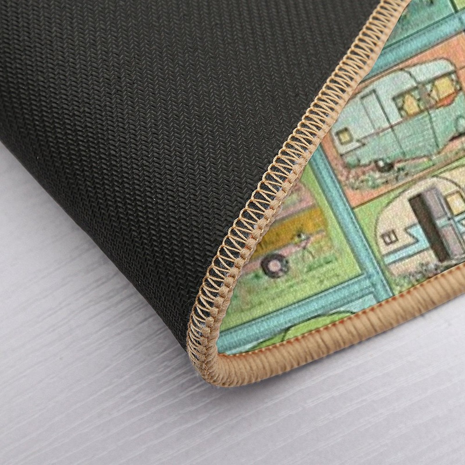 Camping Glamping in Vintage Trailers!  Toxin-Free Bath Mat