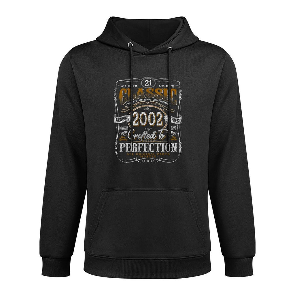Vintage 2002 Limited Edition 21 Year Old 21st Birthday Breathable Fabric Hoodie