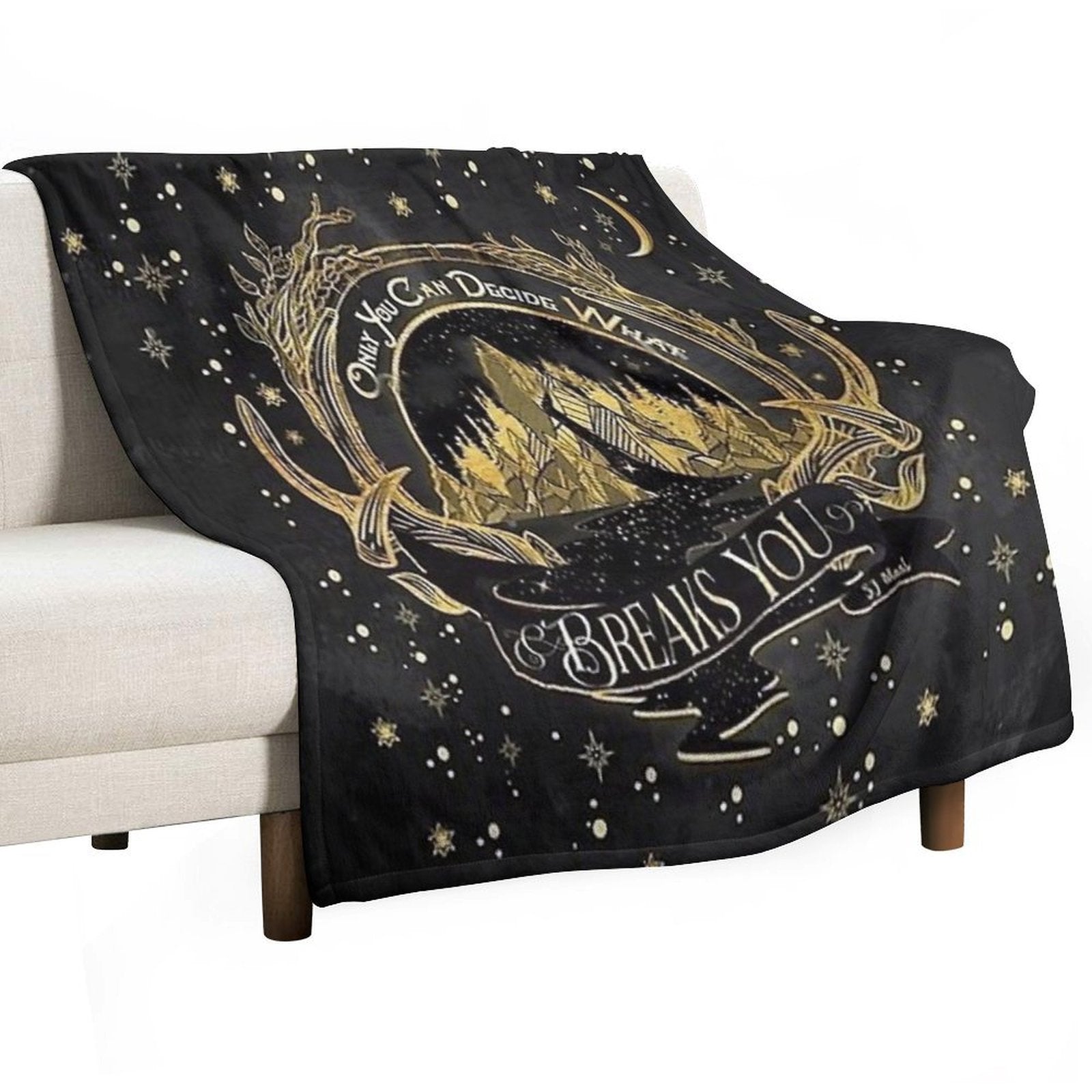 Acotar Quotes Only You Decide What Breaks You Premium Throw Blanket