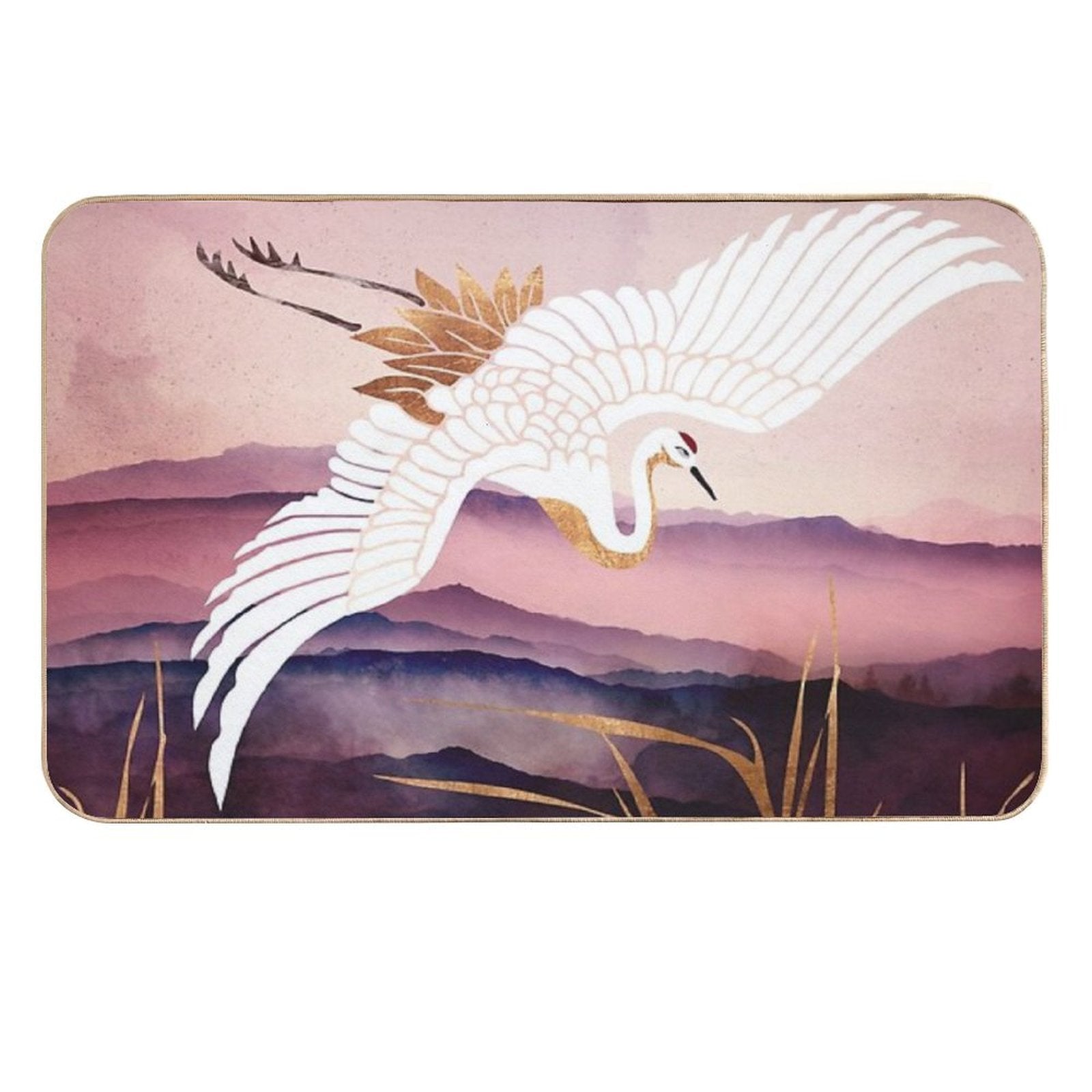 Elegant Flight III  Slip-Resistant Bath Mat