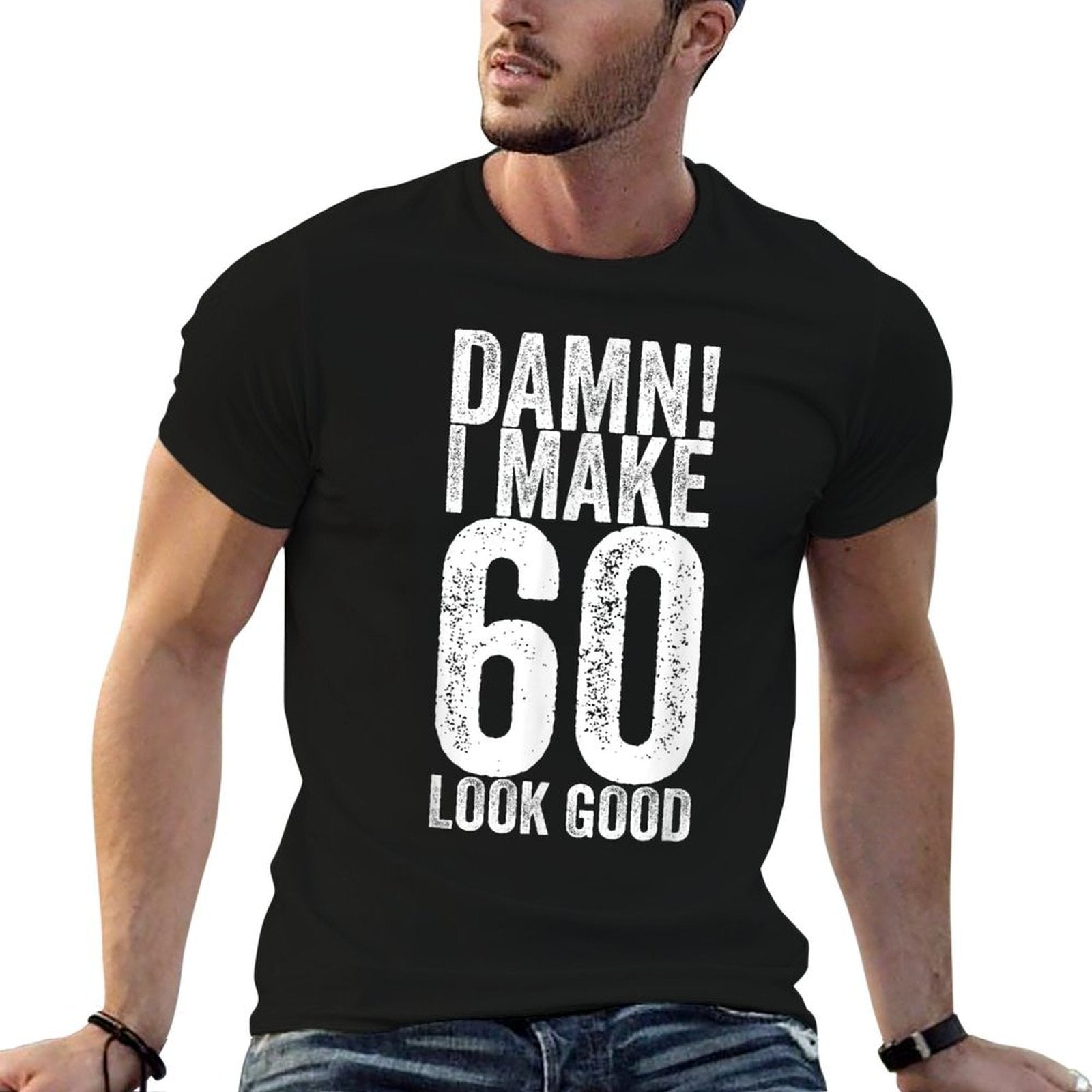 60 Years Old B-Day Funny 60th Birthday  Graphic-printed T-Shirt