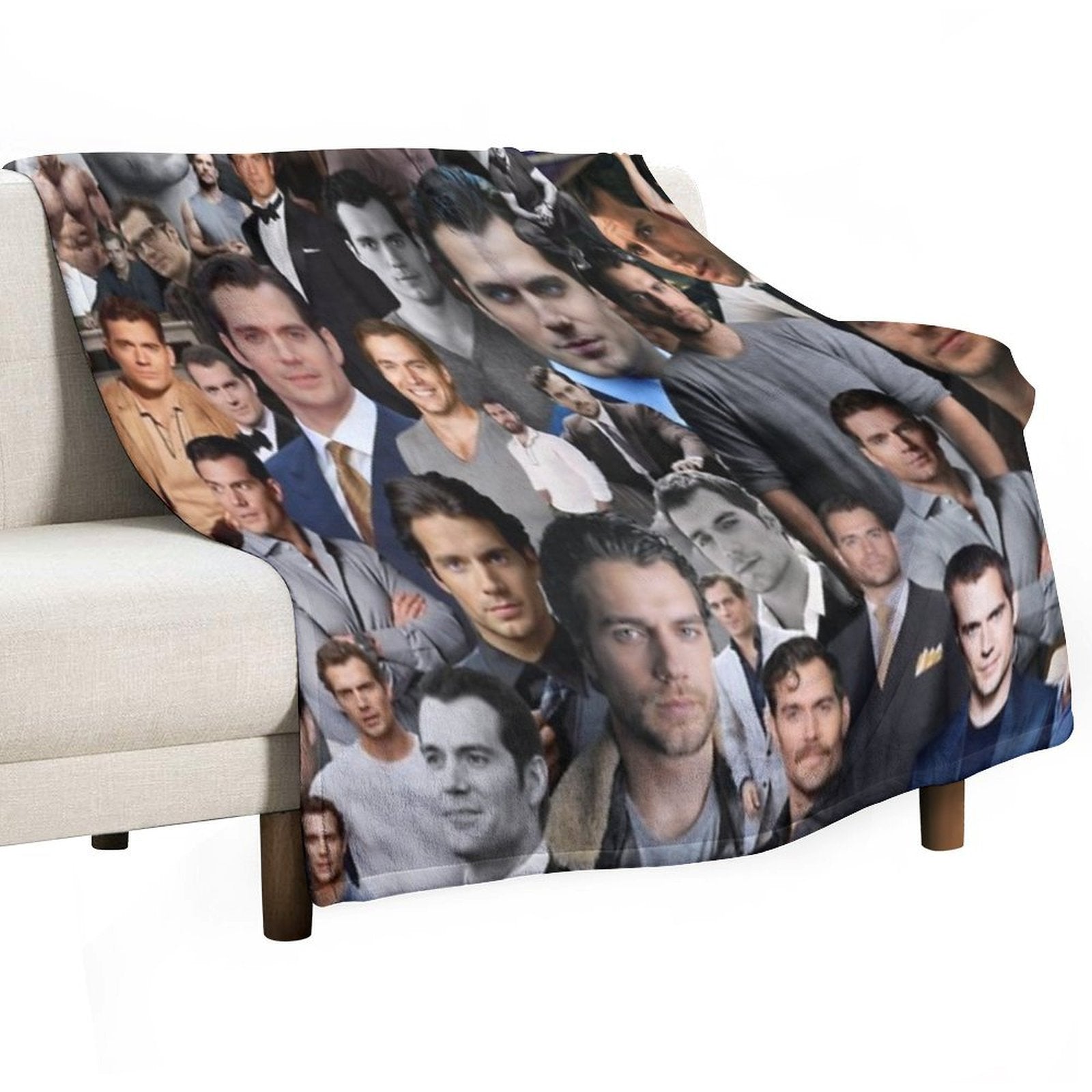 Henry Cavill Collage Lightweight Throw Blanket
