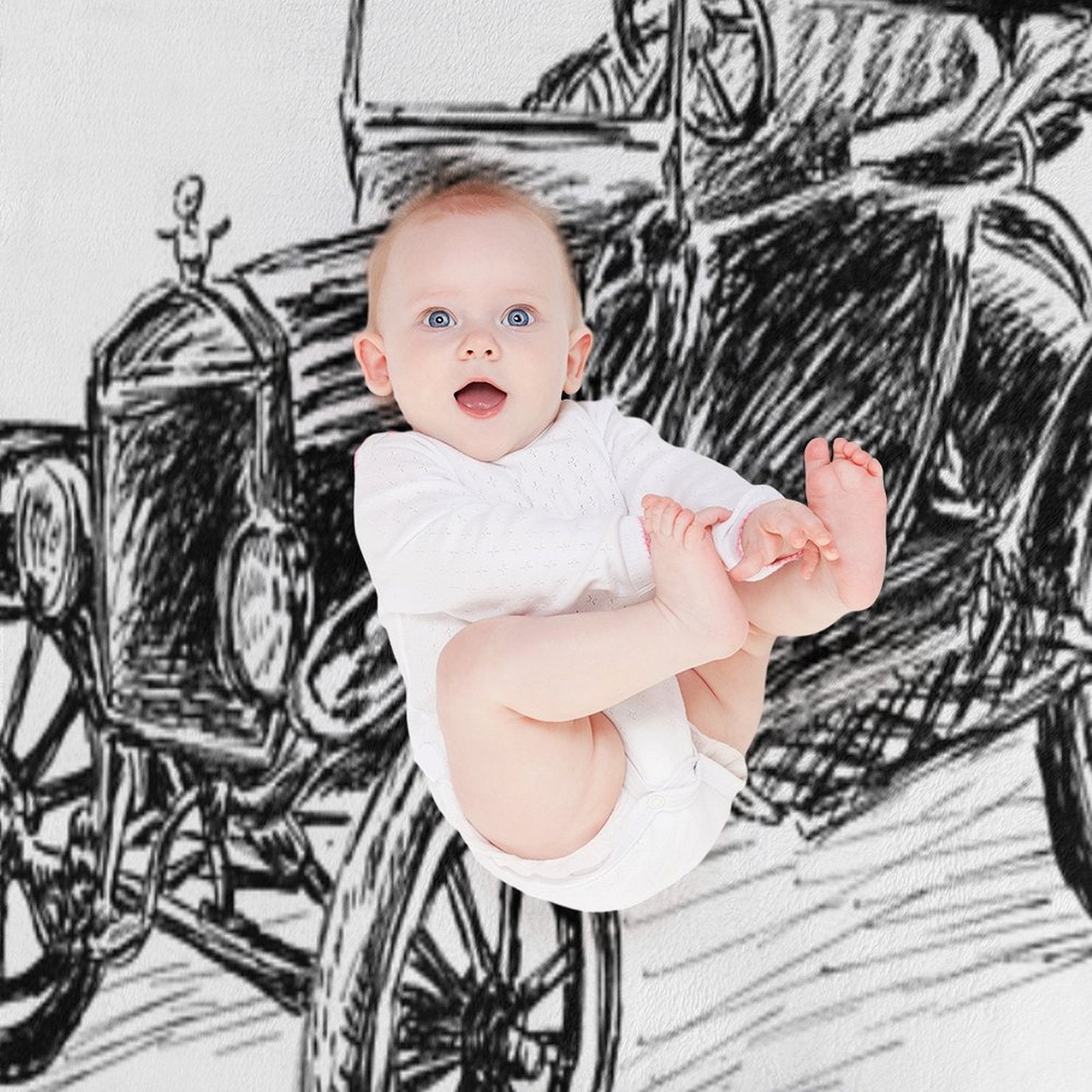 Ford Model T Image Lightweight Throw Blanket