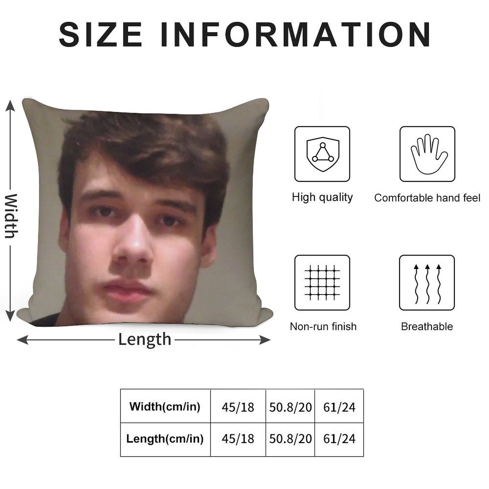 Wilbur Soot Soft Luxury Feel Throw Pillow