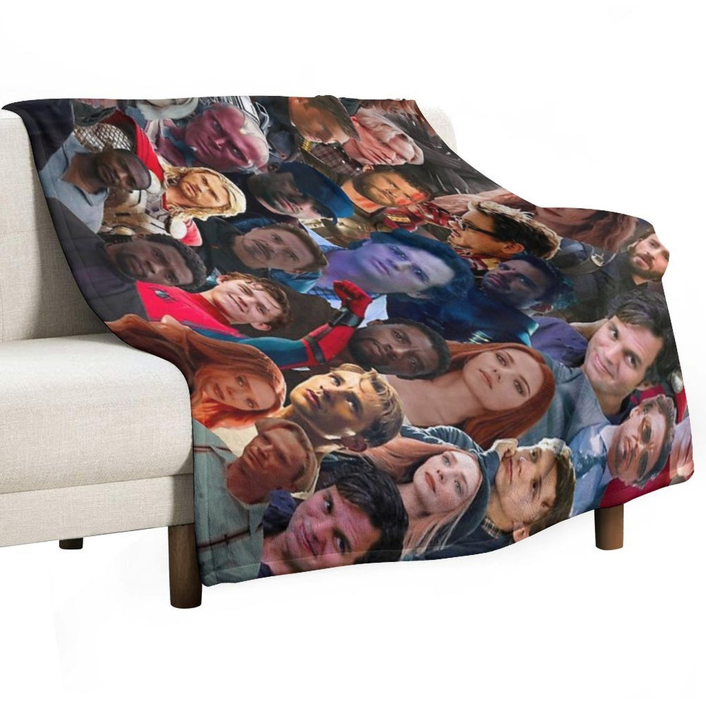 A. Assemble Photo Collage Eco-conscious Throw Blanket