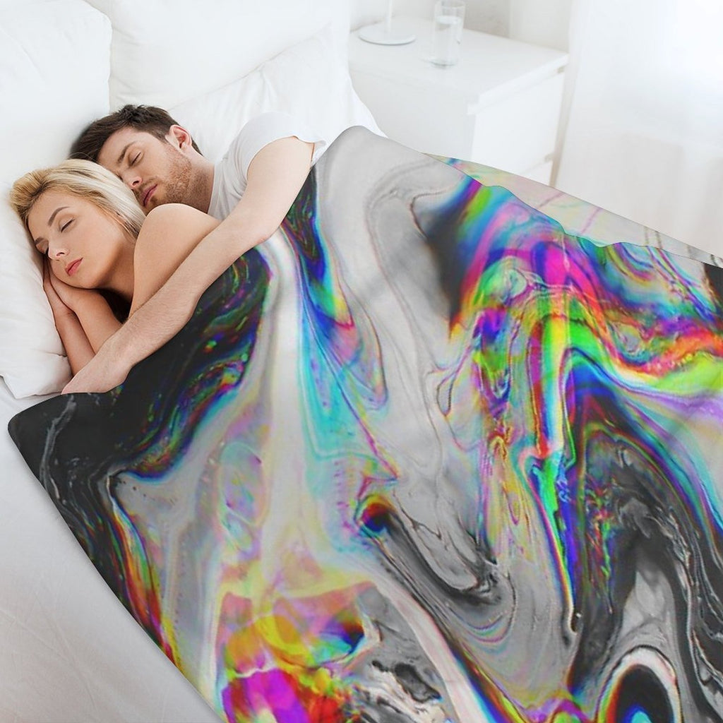 CONFUSION IN HER EYES THAT SAYS IT ALL Travel-friendly Throw Blanket