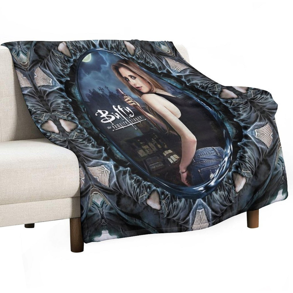Buffy The Vampire Slayer Sustainable Throw Blanket