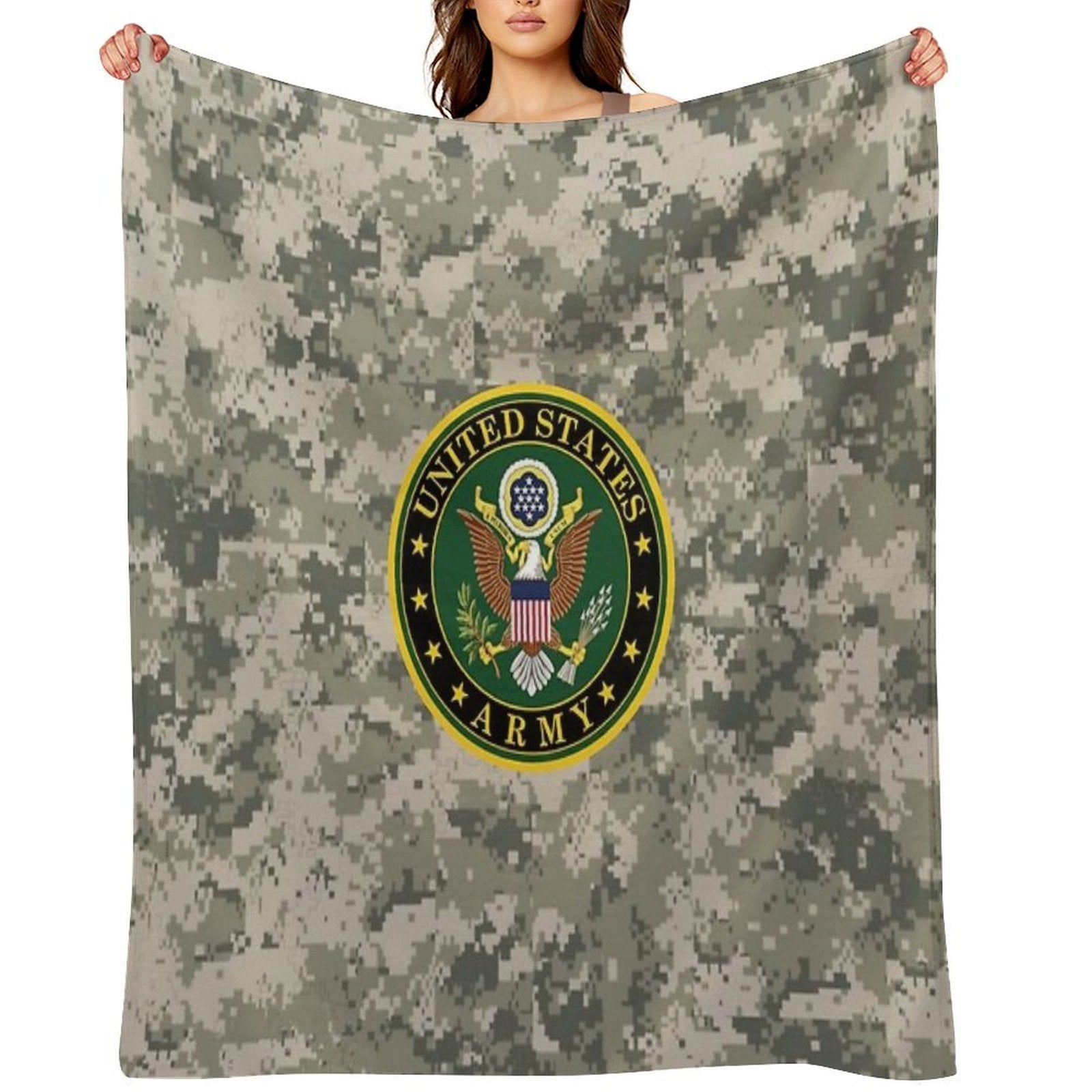 United States Army Sustainable Throw Blanket