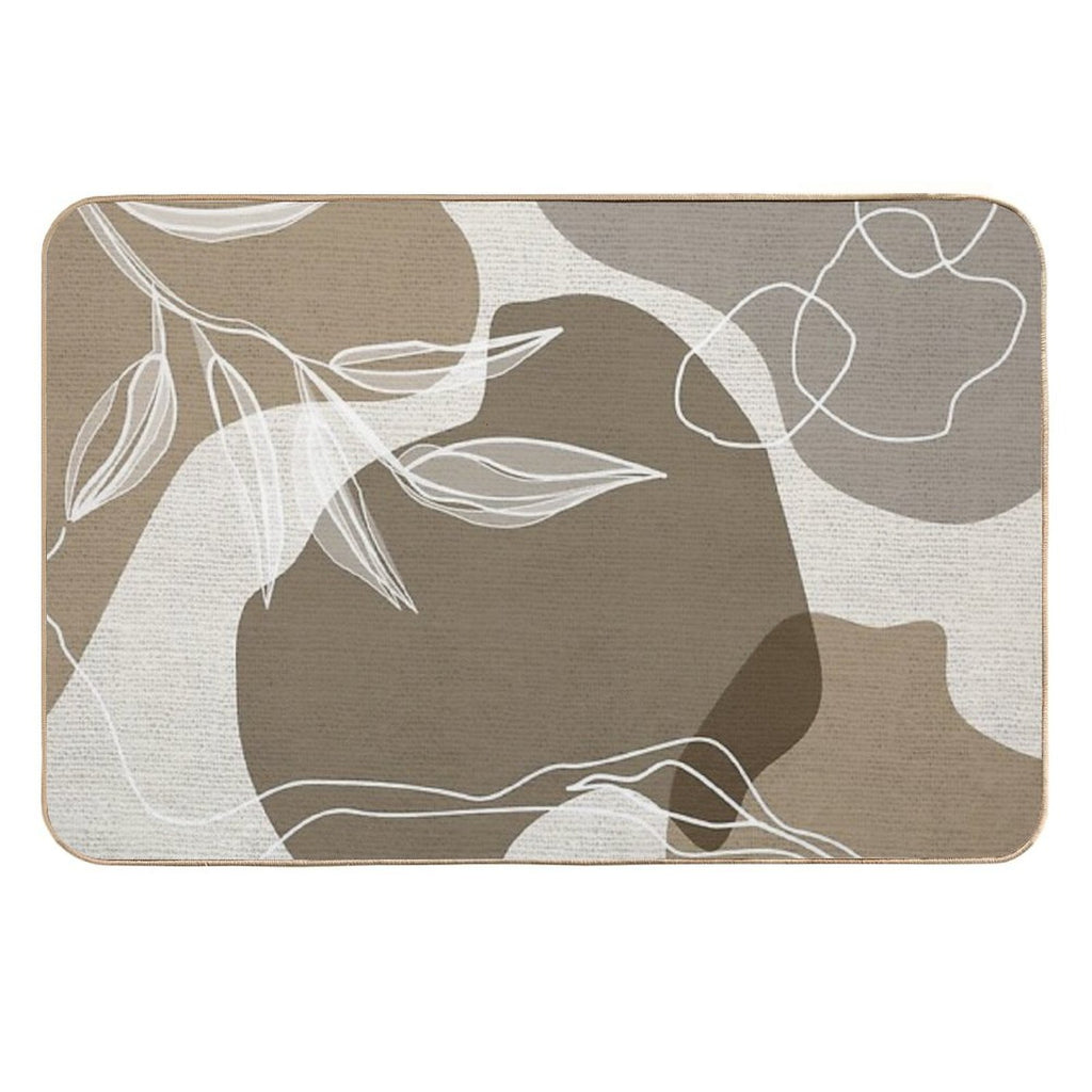 Leafy Lane in Neutral 1  Dirt-Trapping Bath Mat