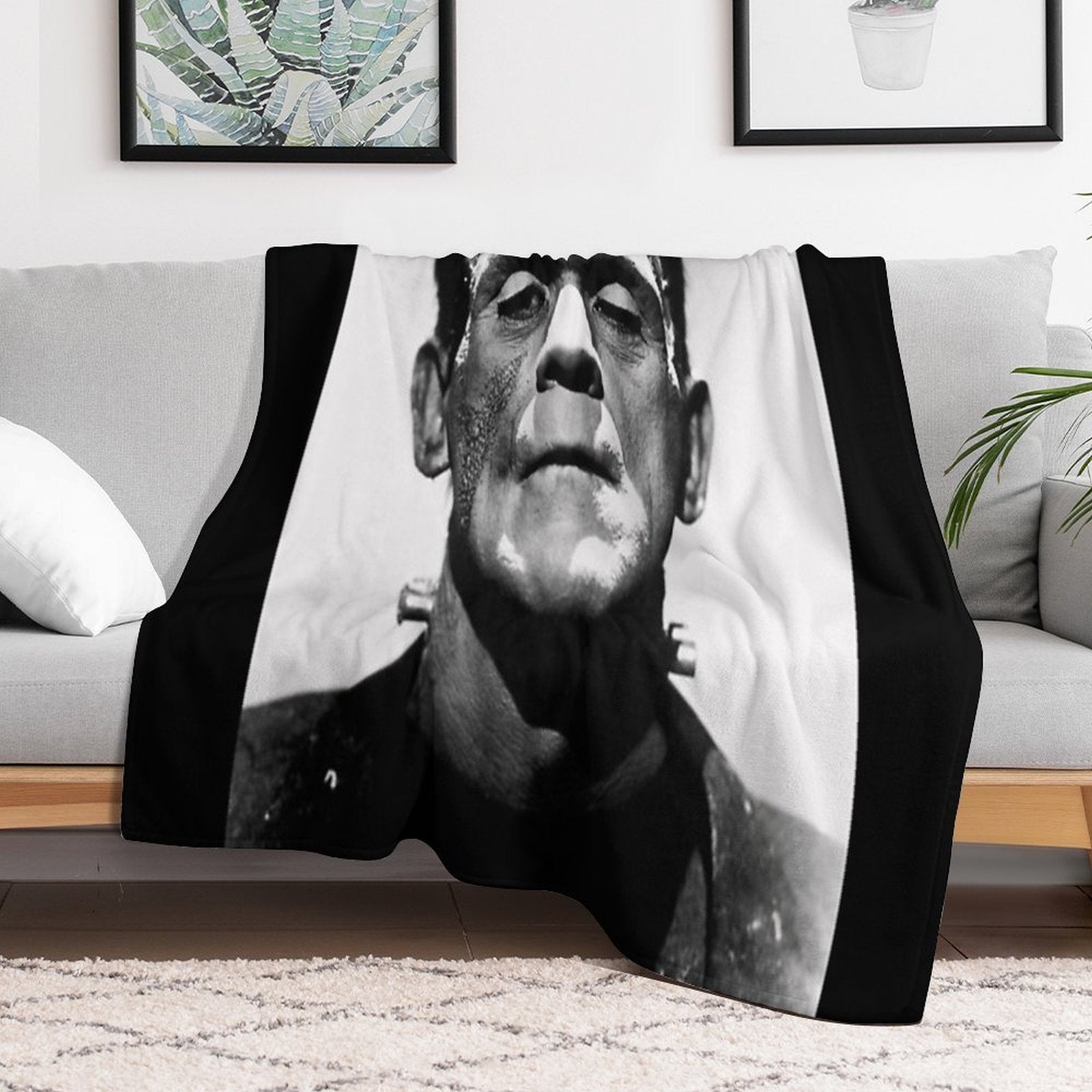 Classic Frankenstein Versatility Throw Blanket