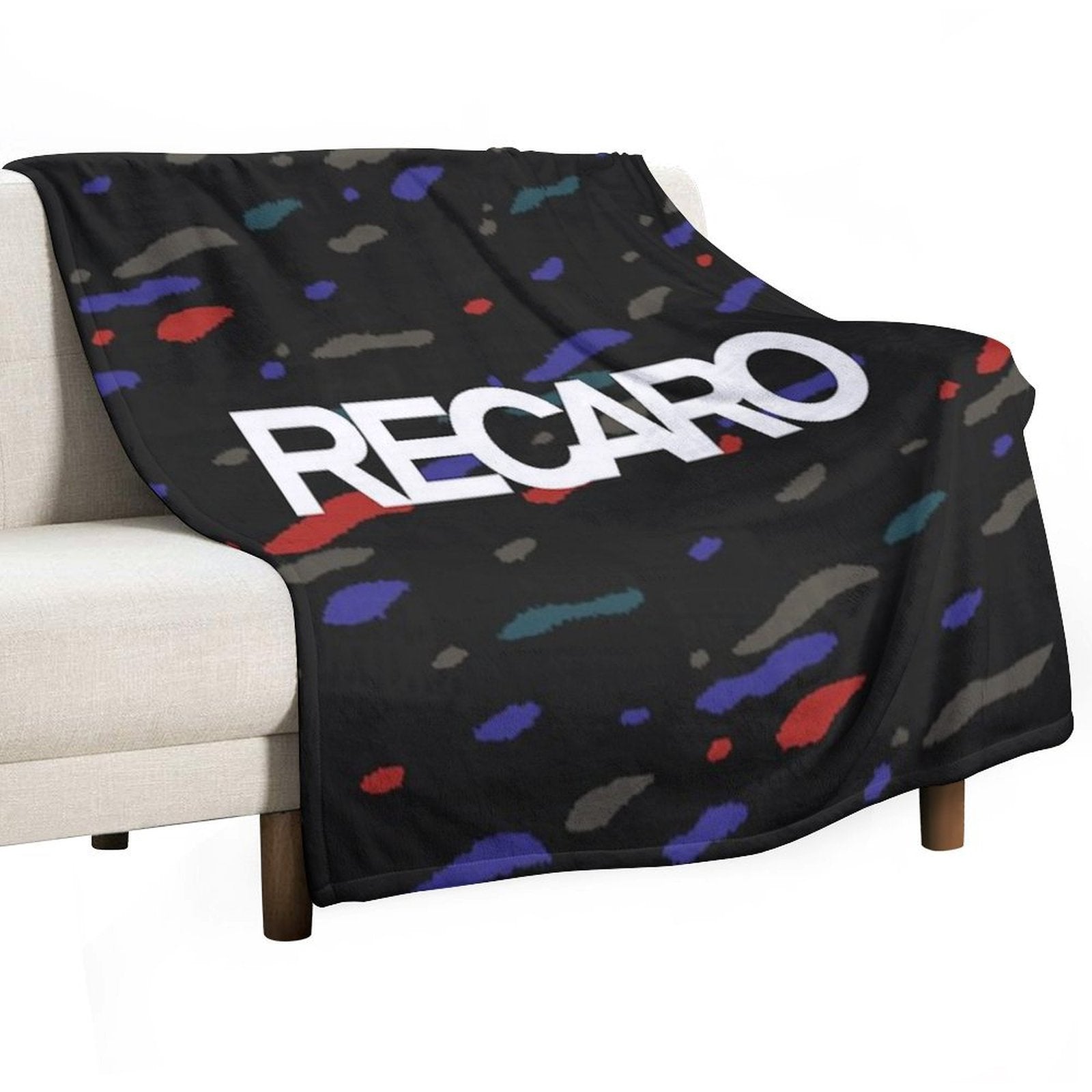 Confetti 90s Jdm Seat Pattern Logo Velvety-soft Throw Blanket