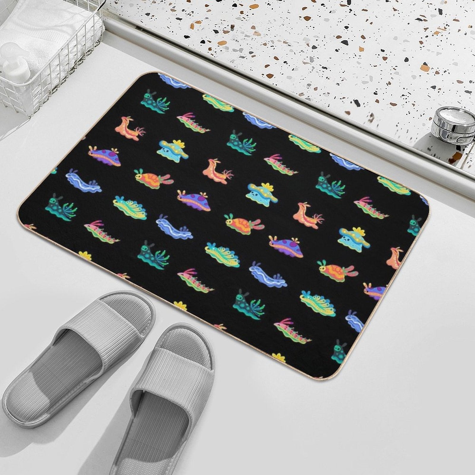 Sea Slug  Fade-Resistant Bath Mat