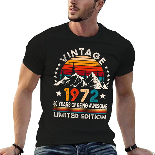 50 Year Old Bday Vintage 1972 Limited Edition 50th Birthday  Stretchy T-Shirt
