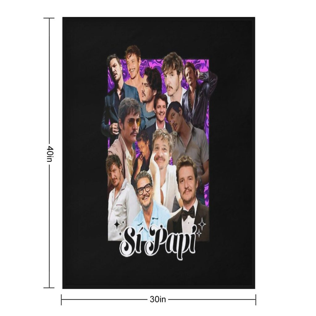 Pedro Pascal Velvety-soft Throw Blanket