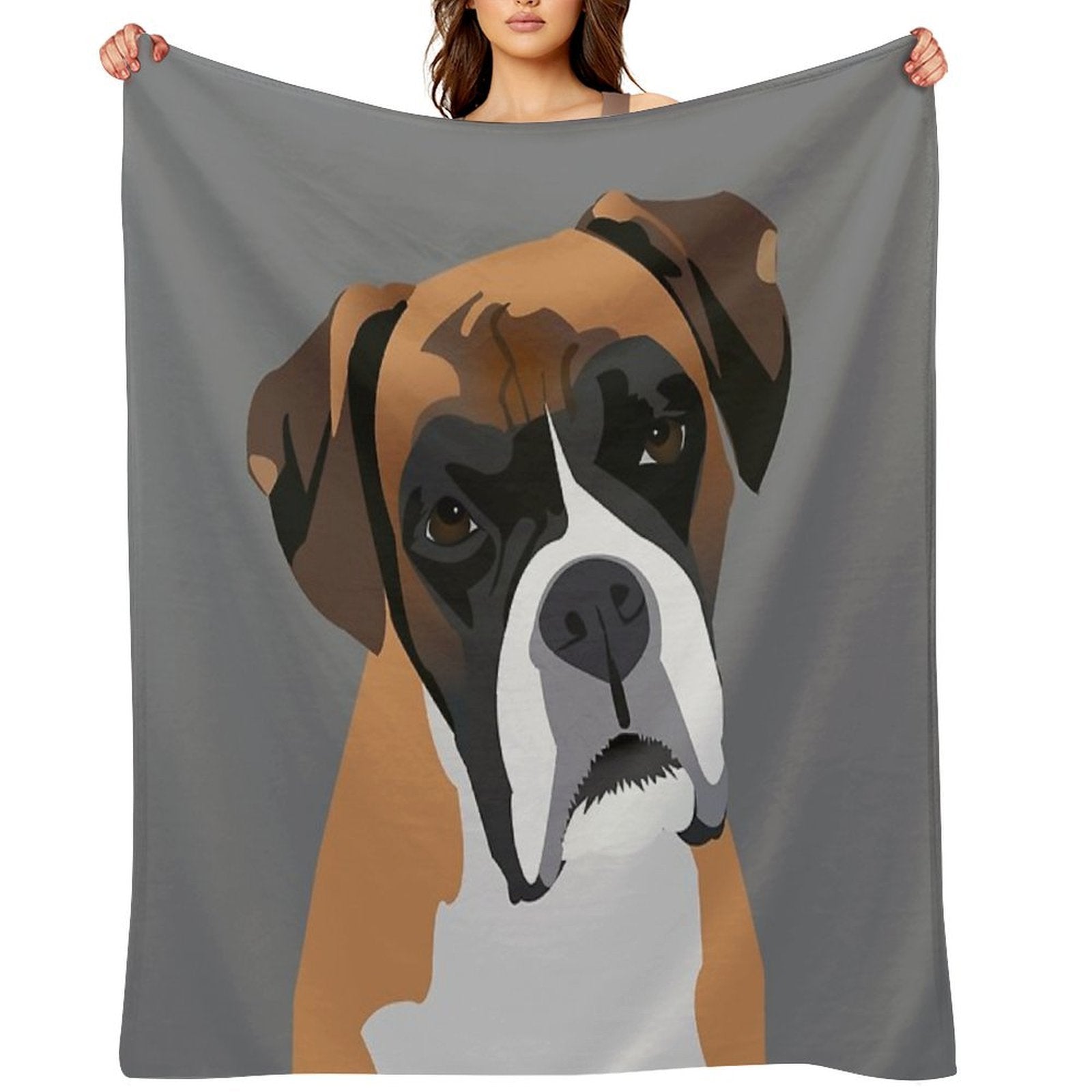 Boxer Gift-ready Throw Blanket