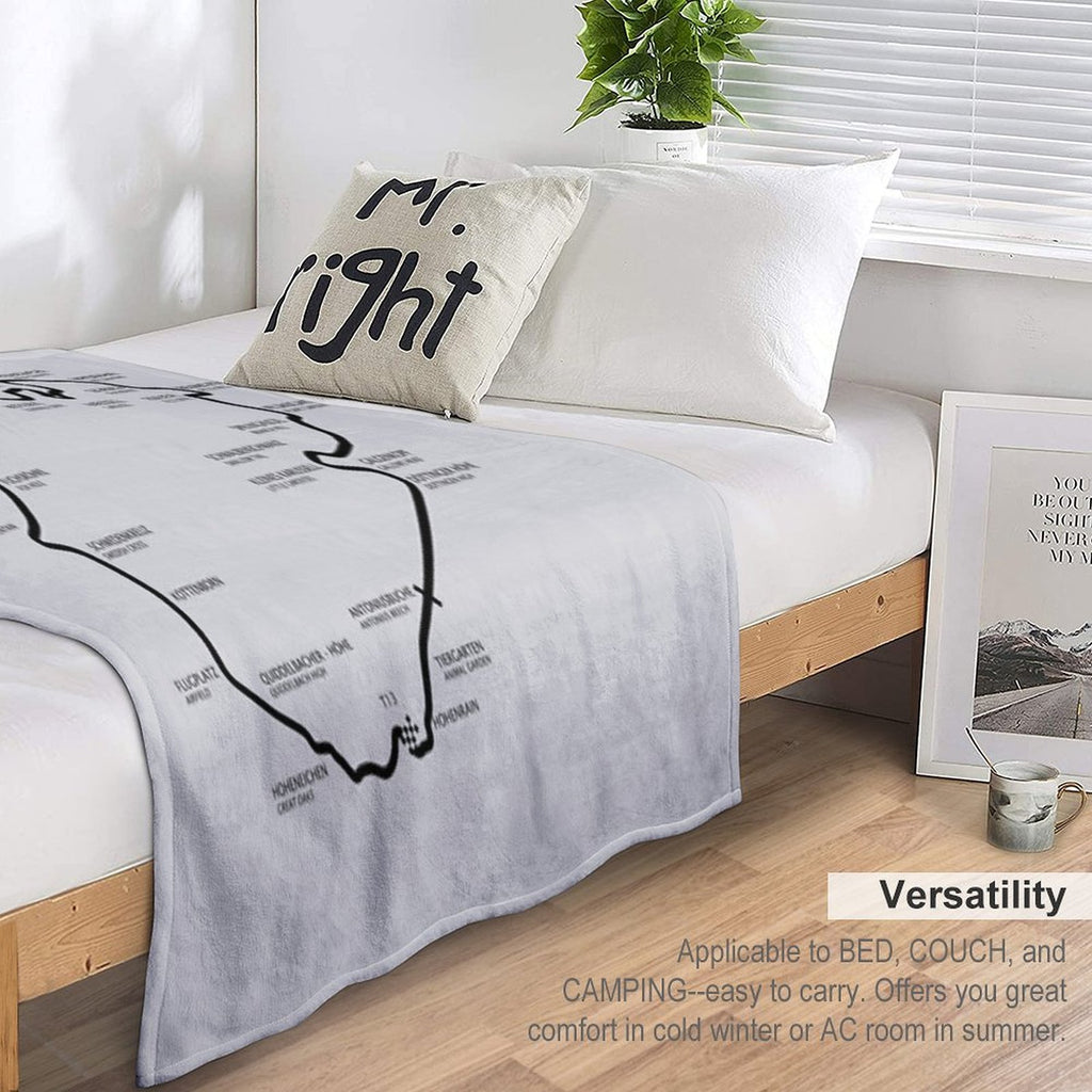The Nurburgring - Nordschleife Anti-pilling Throw Blanket
