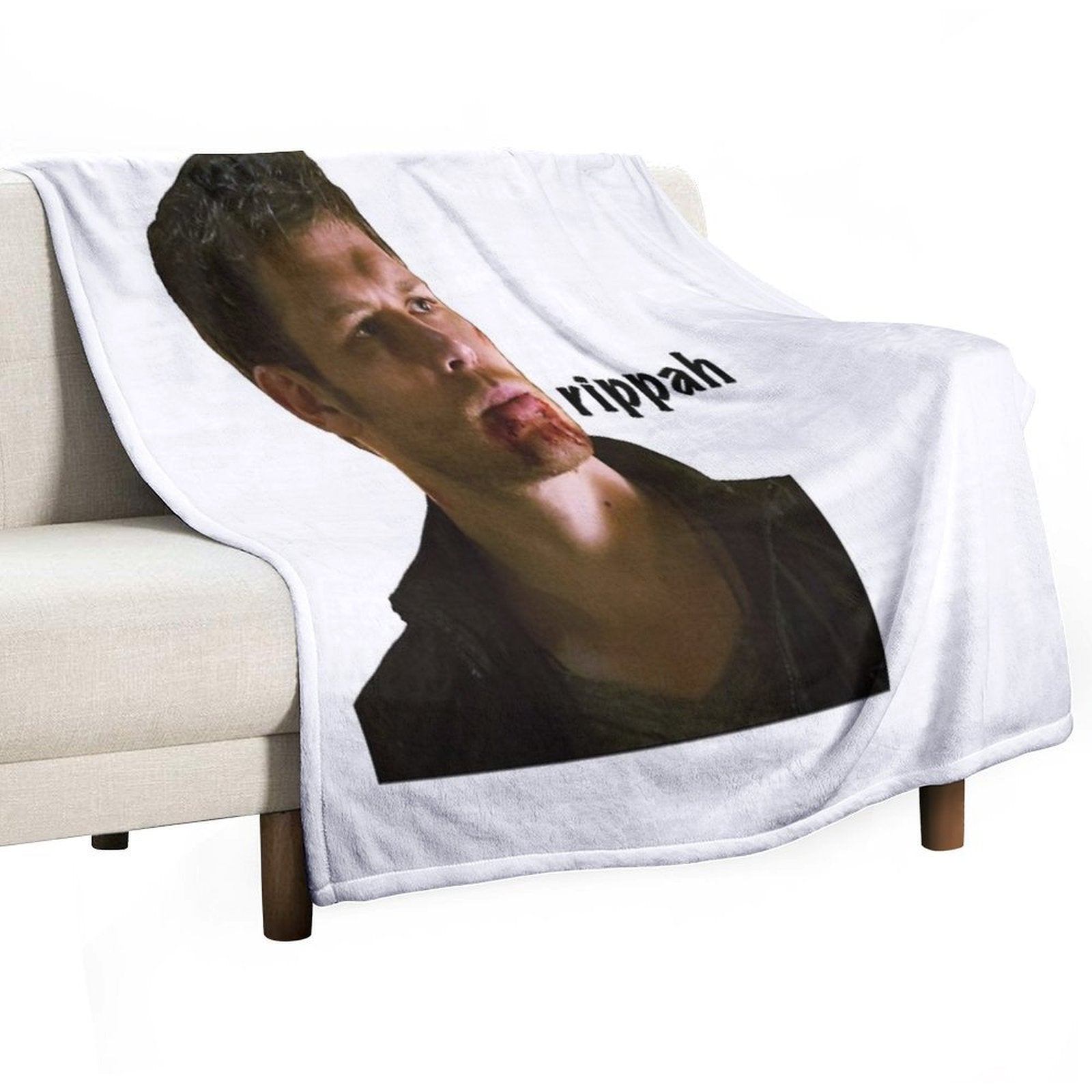 Klaus Mikaelson “rippah” Sustainable Throw Blanket