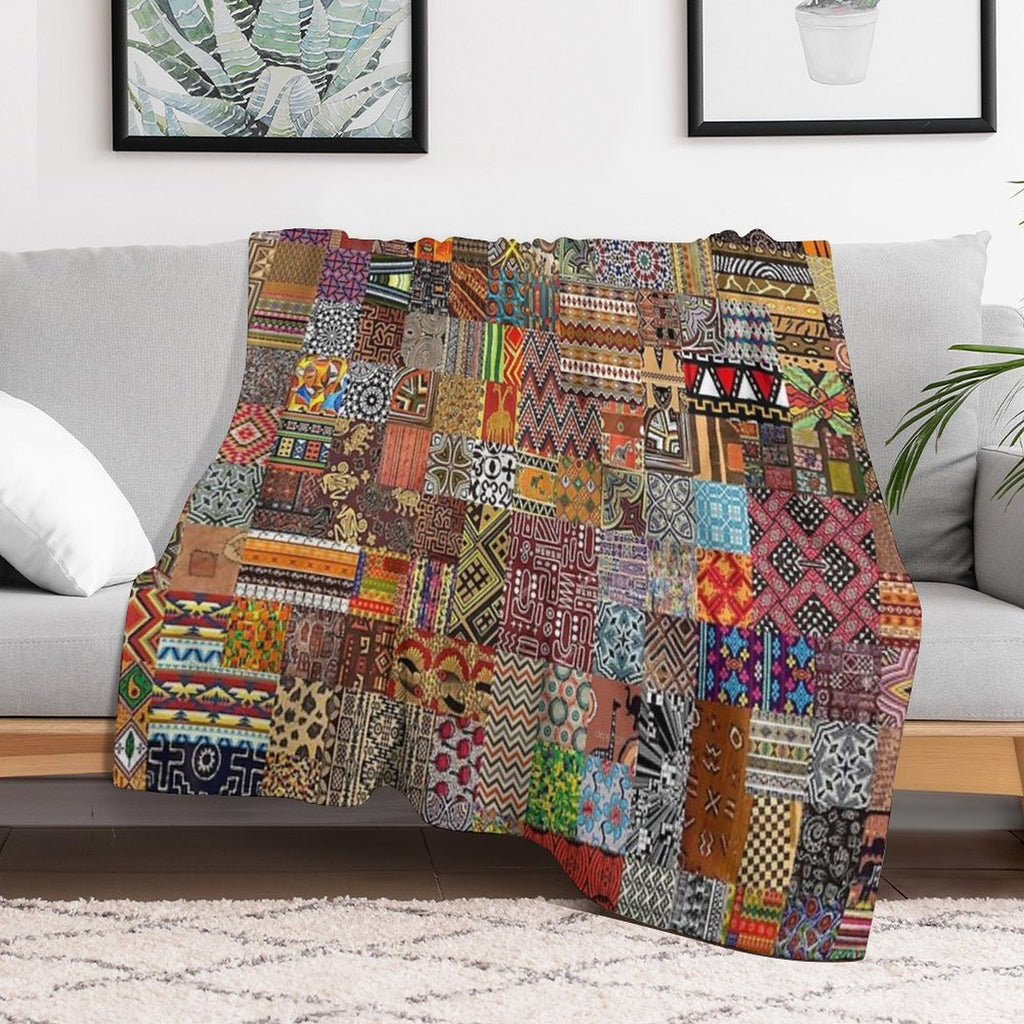 Ethnic Patterns Lightweight Throw Blanket