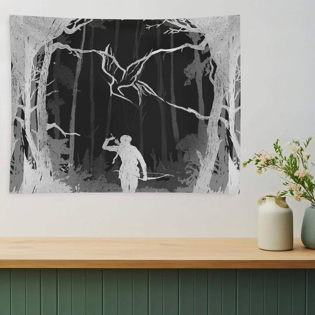 Hunger Games Woods - Matte Black Tapestry