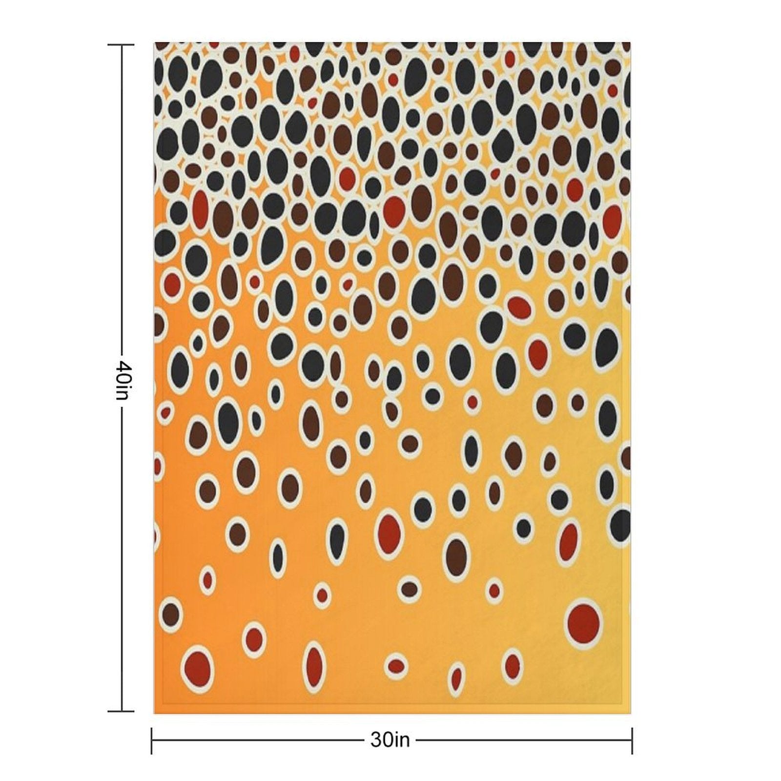 Brown Trout Skin Wrinkle-free Throw Blanket
