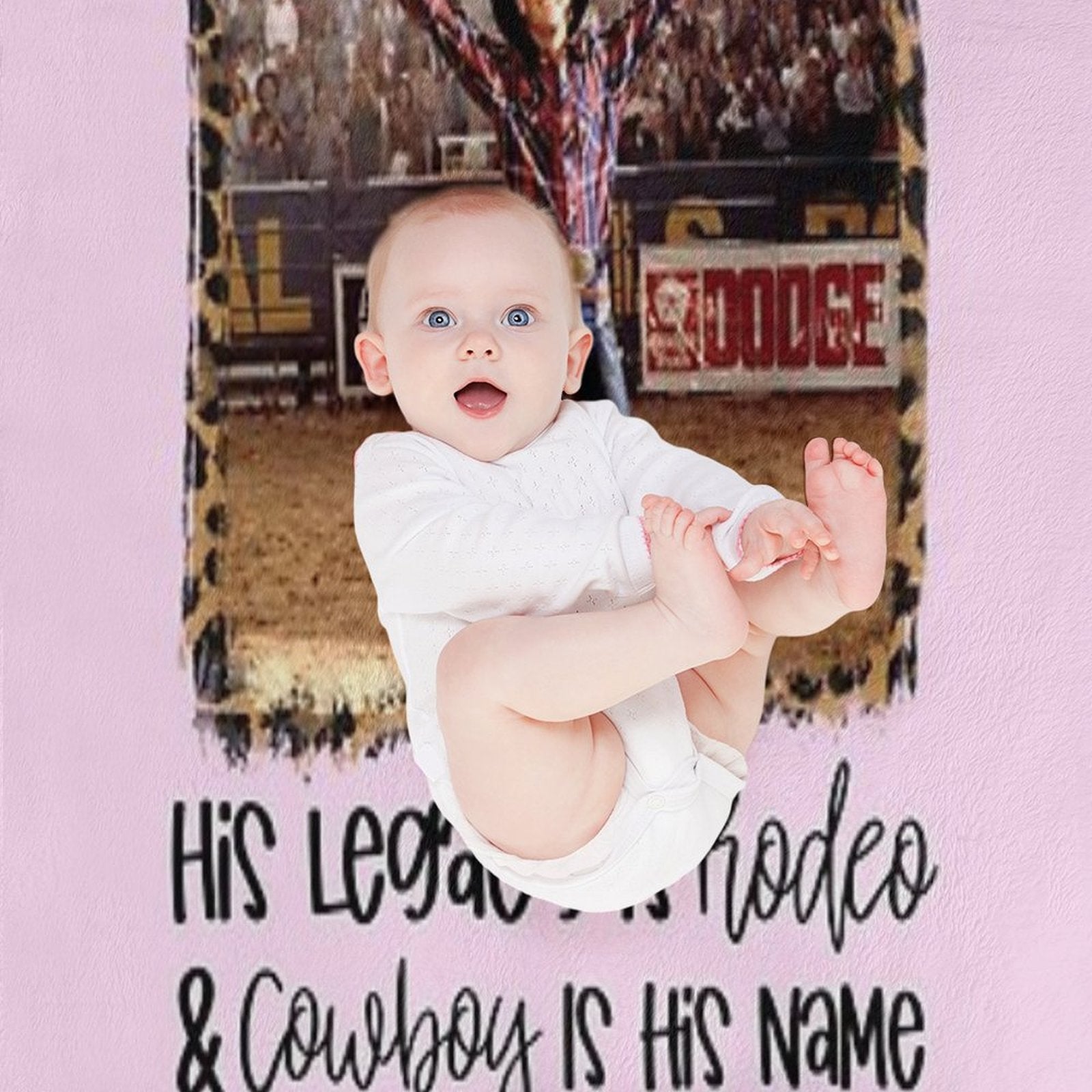 His Legacy Is Rodeo And Cowboy Is His Name Waitin on Lane Funny Cute 8 Seconds Cowboy Cowgirl Rodeo Bull Rider Riding Frost Movi Lightweight Throw Blanket