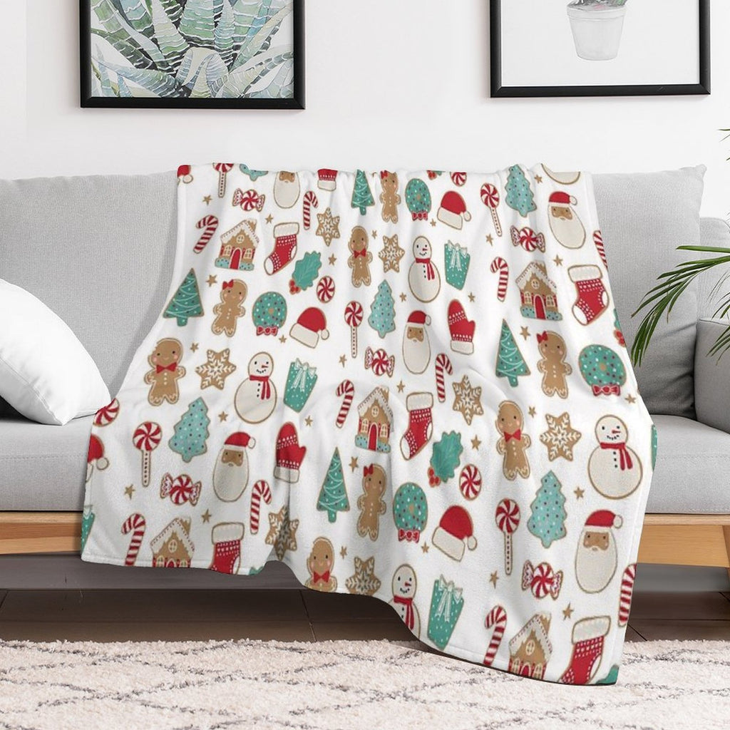 Christmas Cookies Durable Throw Blanket