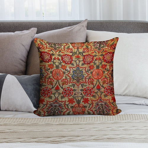 Ancient Turkish Tapestry Soft Washable Throw Pillow