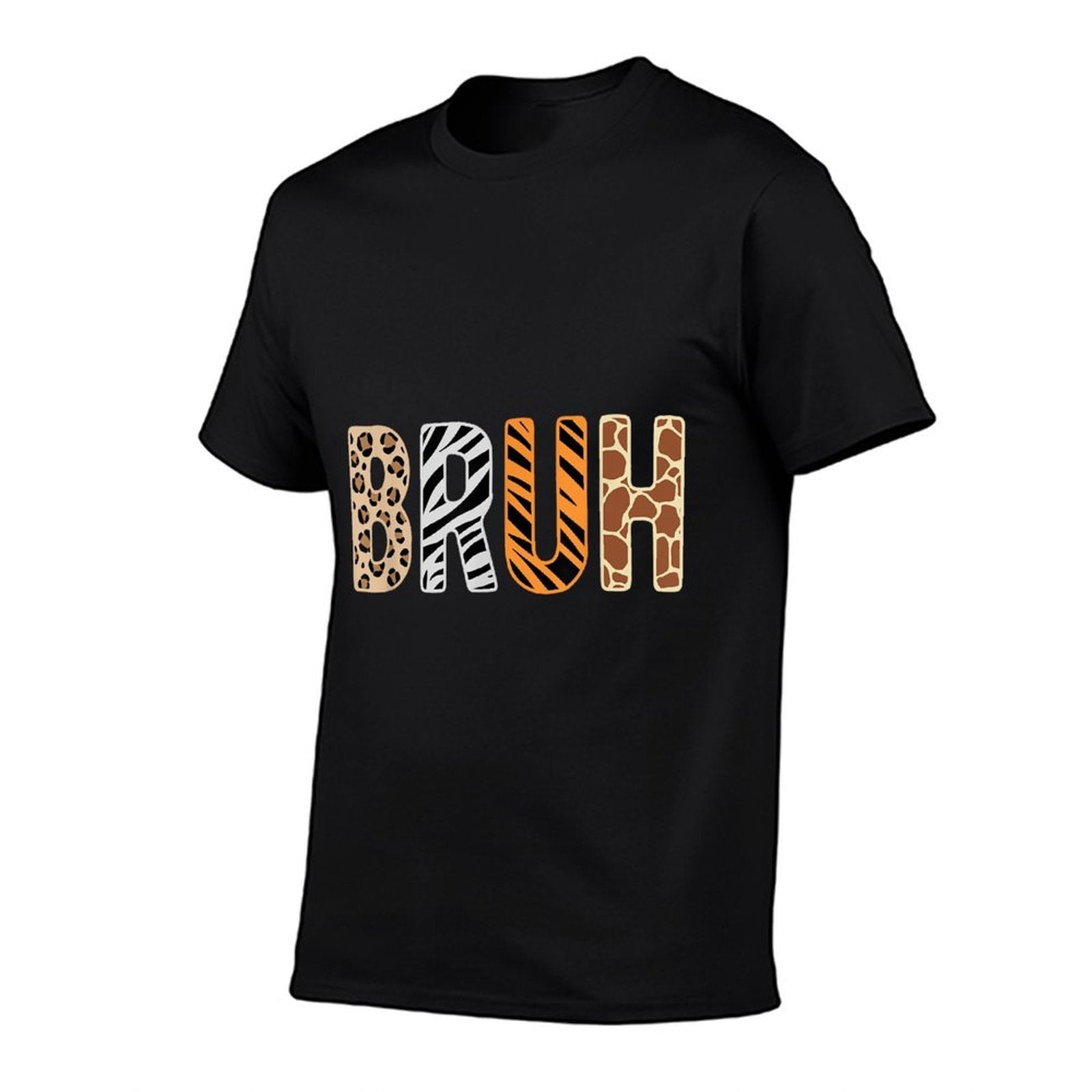 Safari Animals Wildlife Zookeeper Funny Bruh Boysns  Slim-fit Cut T-Shirt