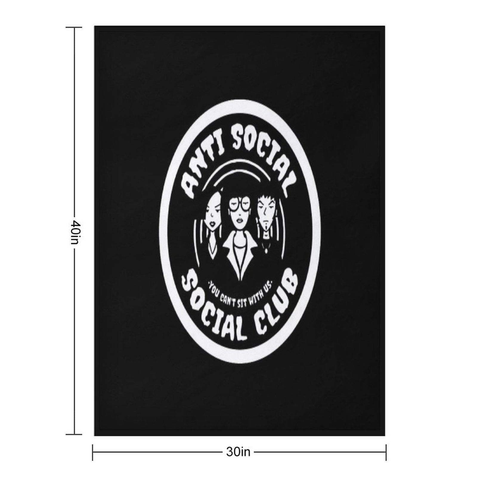 ANTI SOCIAL CLUB Comfort Throw Blanket