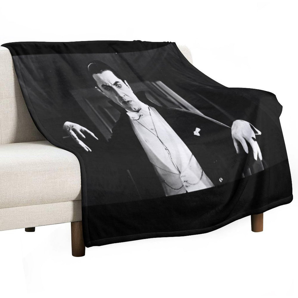 Classic Dracula Plush Throw Blanket