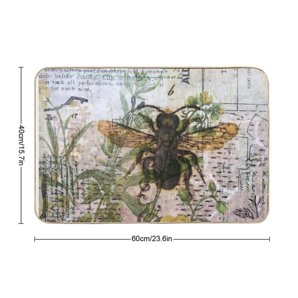 Spring Bee  Stain-Proof Bath Mat