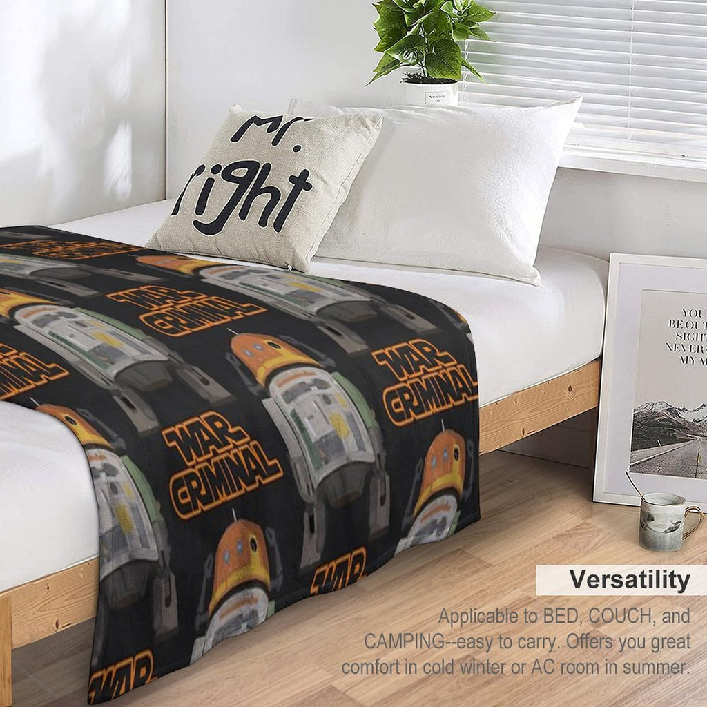 Chopper War Criminal Sustainable Throw Blanket