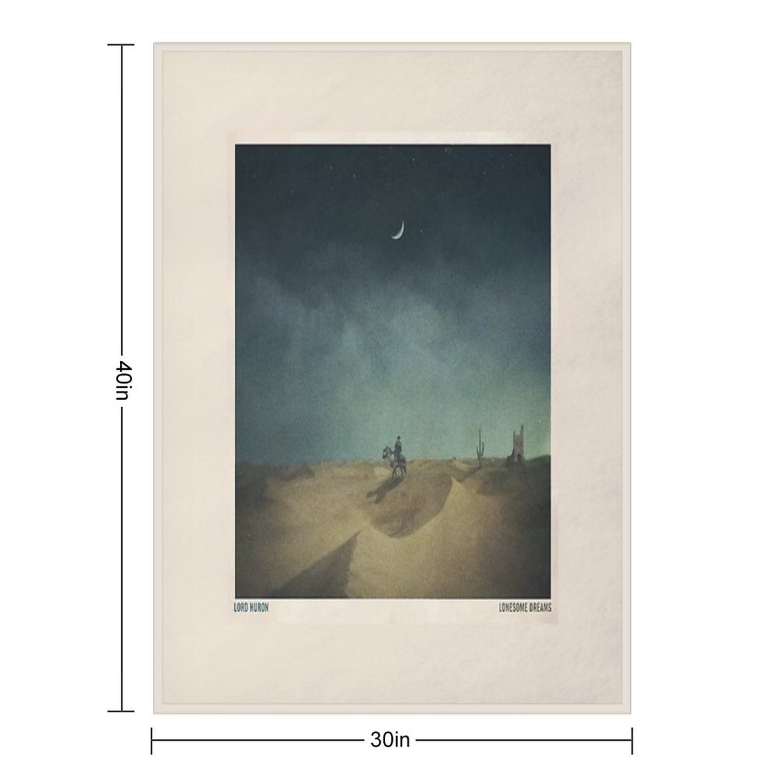 Lonesome Dreams - Lord Huron Wrinkle-free Throw Blanket