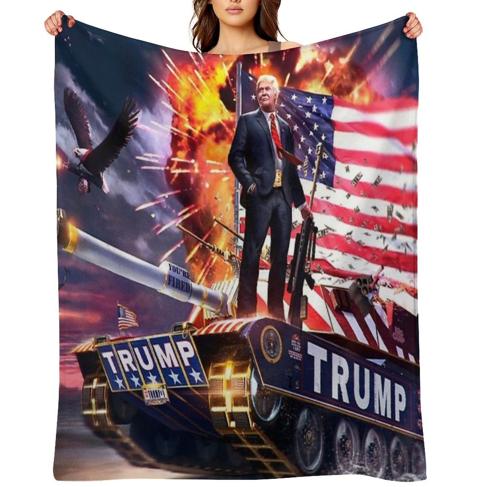 Donald Trump Anti-pilling Throw Blanket