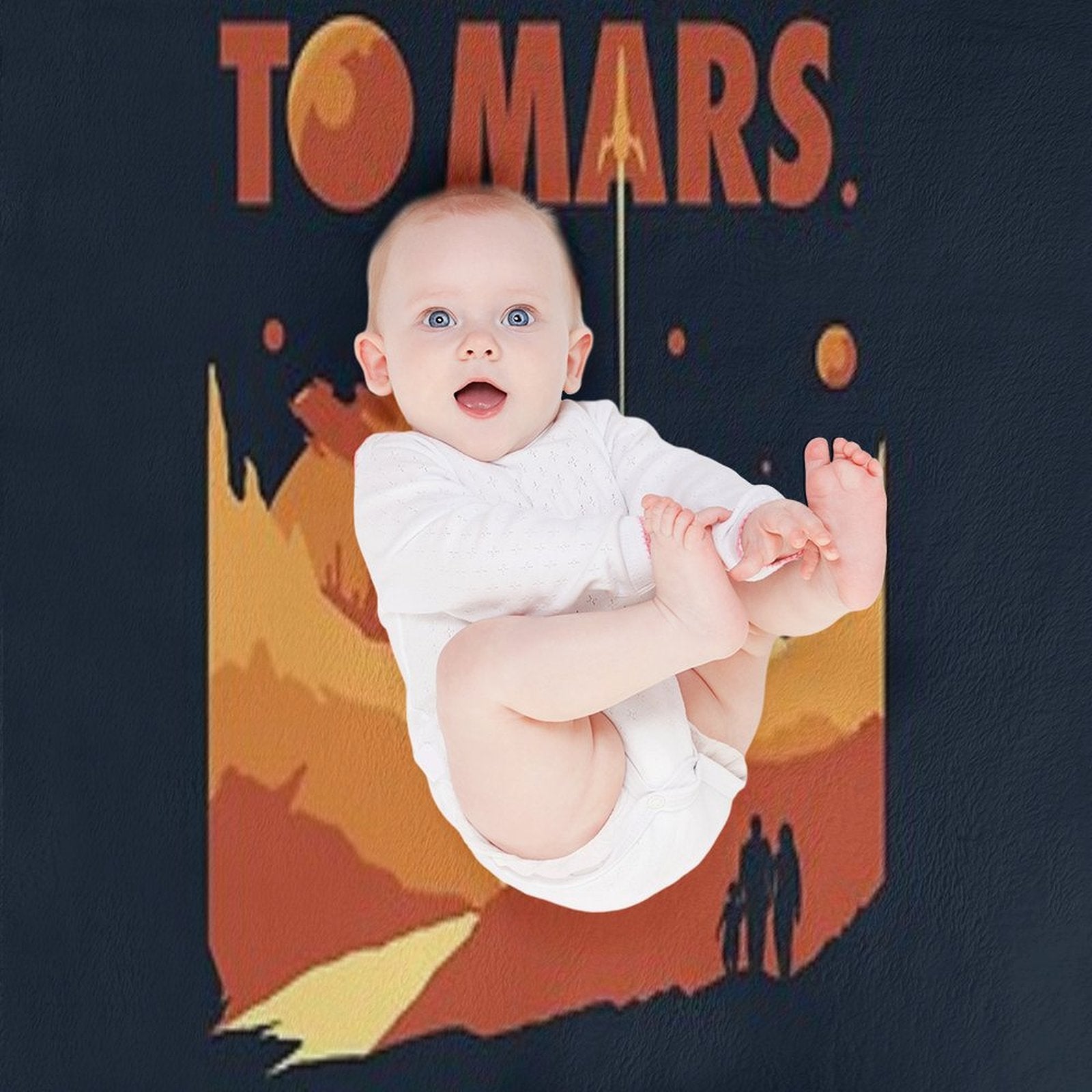 Welcome to Mars Multi-functional Throw Blanket