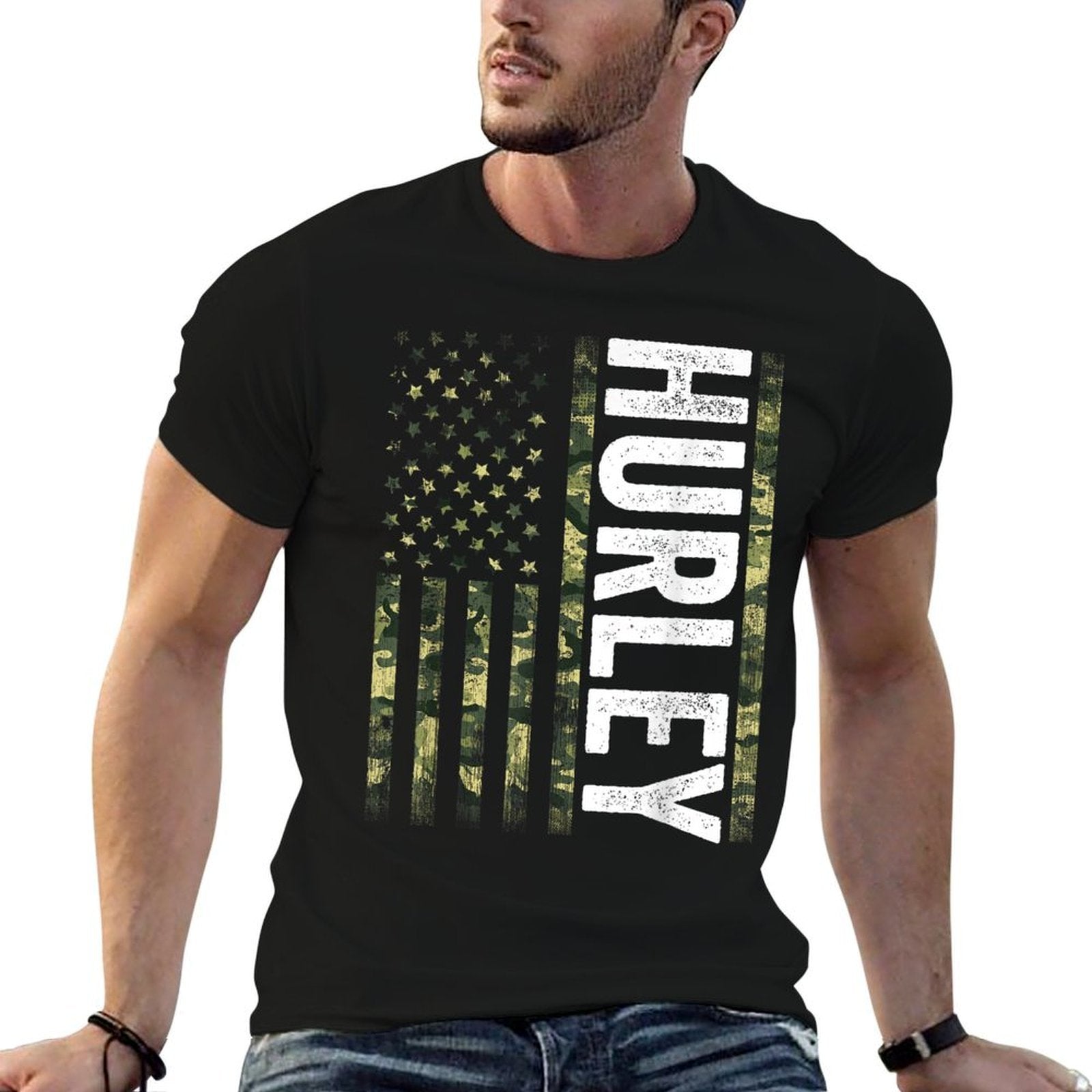 Hurley KY Vintage Us American Retro For Men Women  Eco-friendly Material T-Shirt