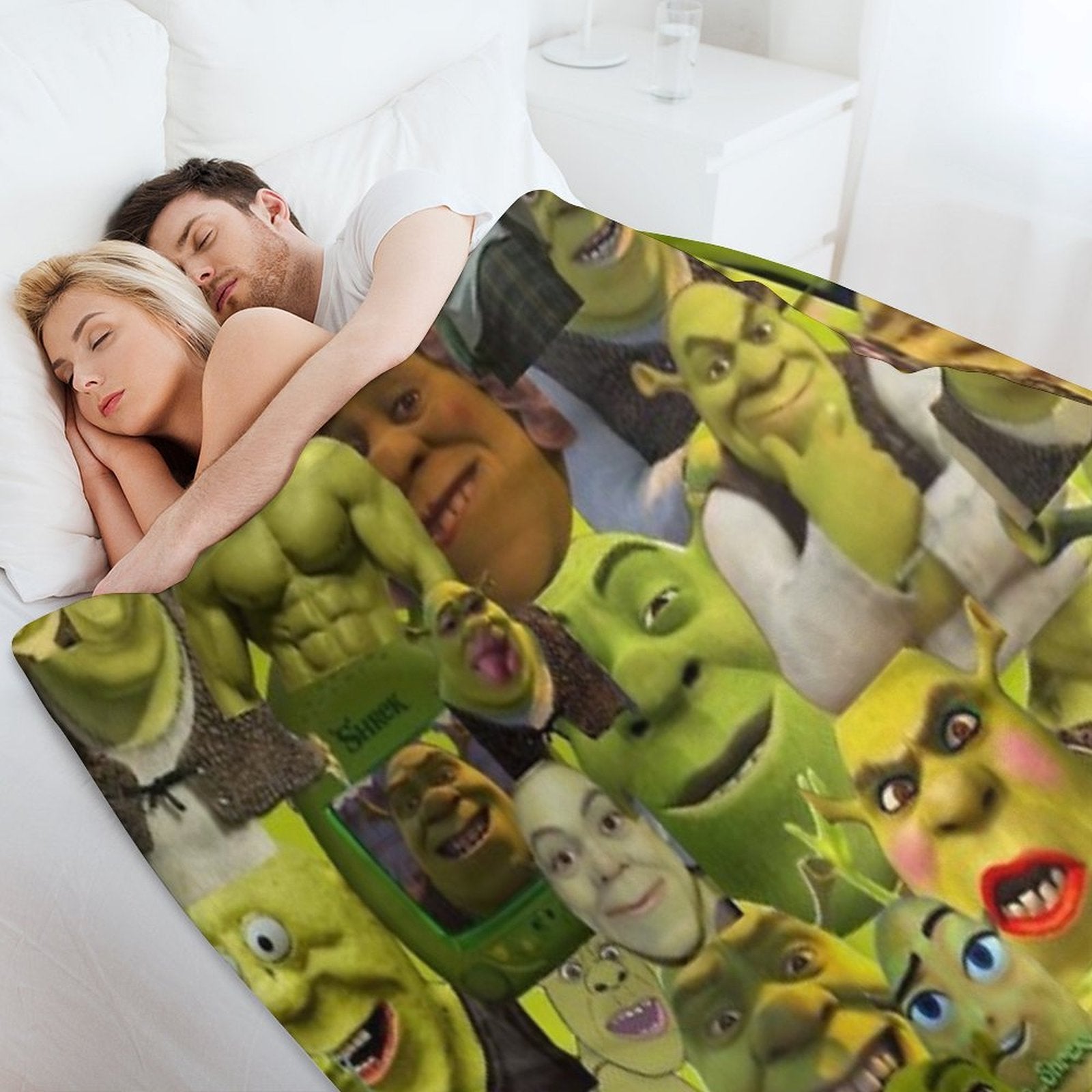 Shrek Meme Collage Gift-ready Throw Blanket